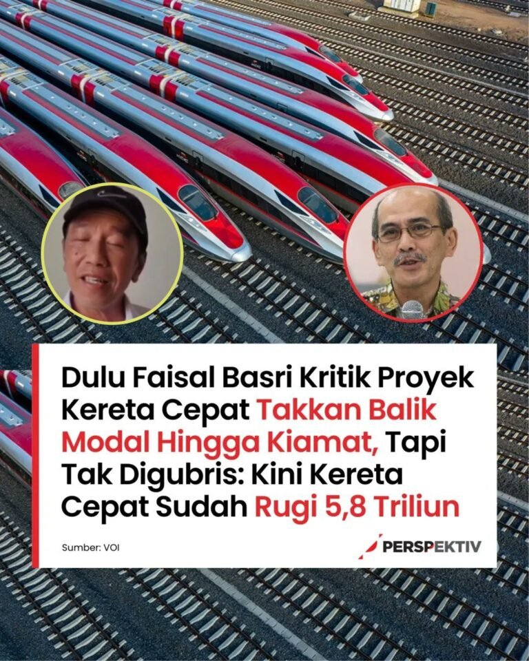 Kereta Cepat Sudah Rugi Rp 5 8 Triliun Portal Islam