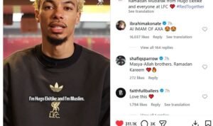 Hugo Ekitiké muslim liverpool