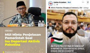 MUI AKTIVIS PALESTINA DEPORTASI