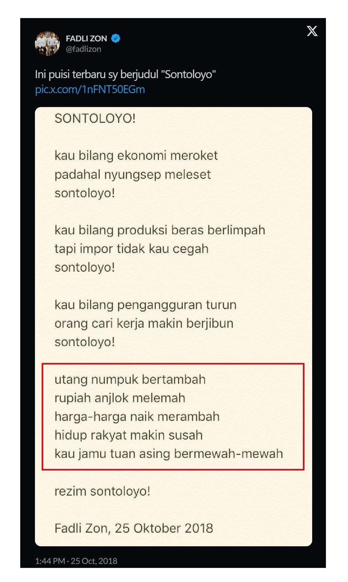 Post by FADLI ZON