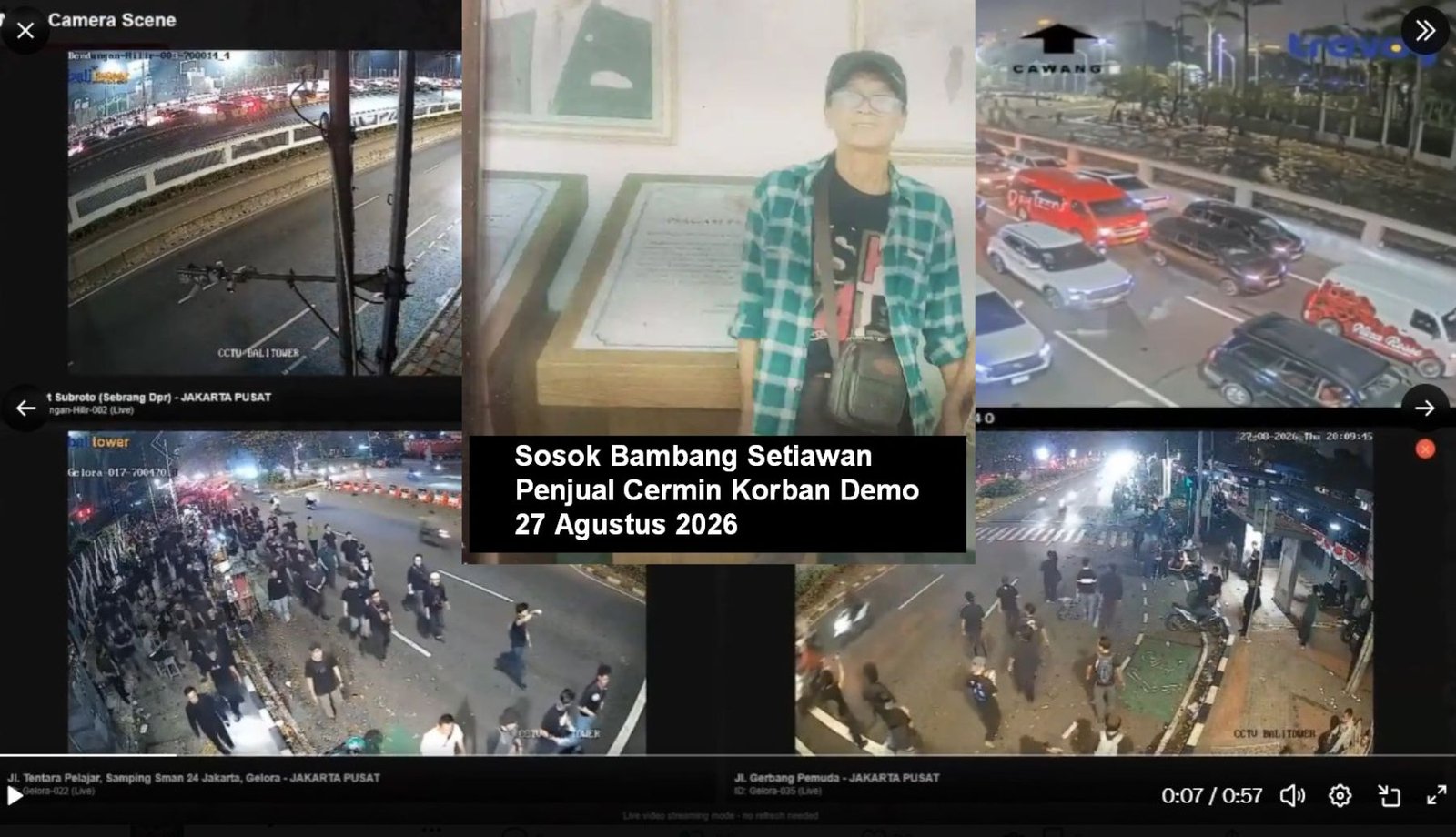 cctv penjual cermin pejompongan