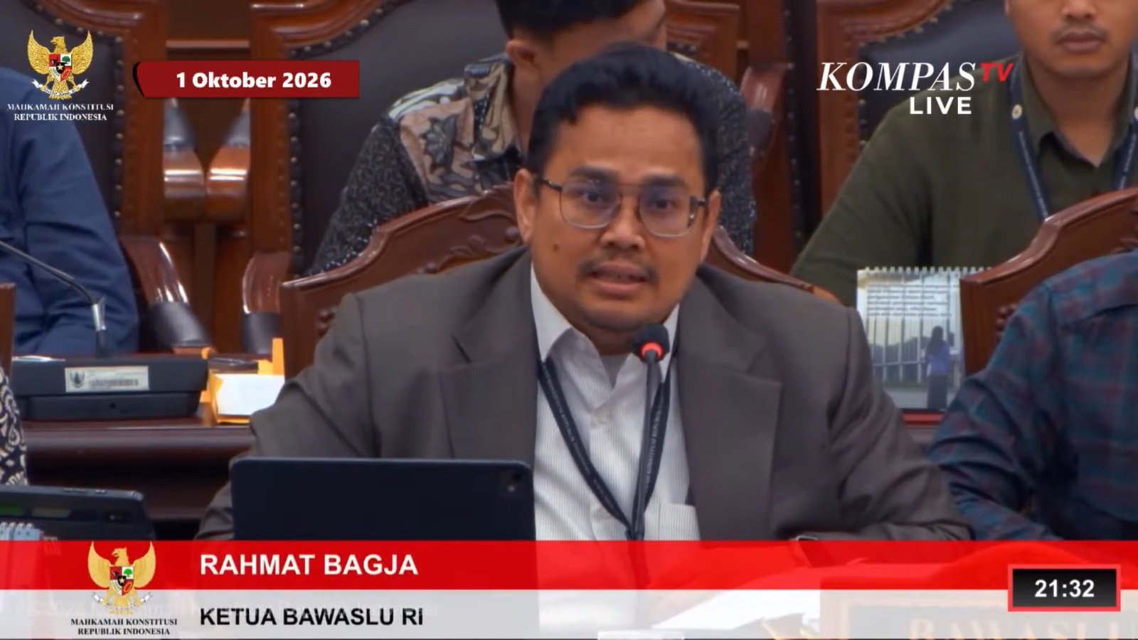 KETUA BAWASLU SIDANG MK